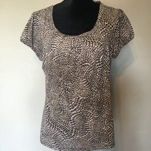 Worthington Stretch Short Sleeve Top - Size XL